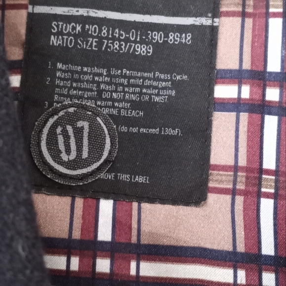 Vintage Peacoat Blazer Dark Gray Wool Blend Cropped Double Breasted DC Brand - Picture 3 of 13